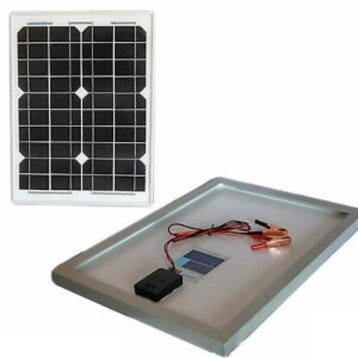 Immagine di PANNELLO SOLARE 20W - CON REGOLATORE E SET CAVI - 12V