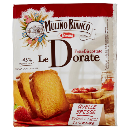 Immagine di FETTE BISCOTTATE DORATE GR.315 MULINO B