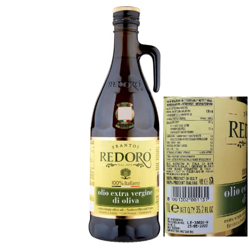 Immagine di OLIO EXTRAV.OLIVA 100% ITA LT.1 REDORO