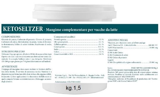 Immagine di KETOSELTZER - Mangime complementare per vacche da latte - Bevanda ENERGETICA 1,5kg da diluire in 20lt di acqua