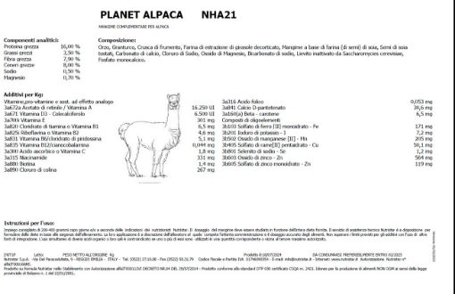 Immagine di MANGIME PER ALPACA - PLANET ALPACA NHA21 - SACCO KG.25