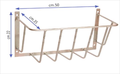 Immagine di PORTA FIENO A MURO CM.50X35X21h.