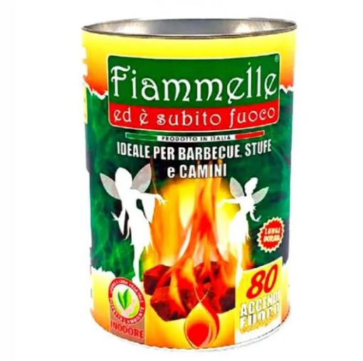 Immagine di ACCENDIFUOCO CUBETTI ECOLOGICO Pz 80 FIAMMELLE