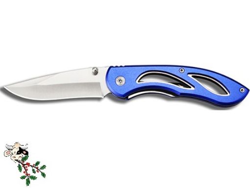 Immagine di COLTELLO LAMA INOX M/AZZURRO cm20